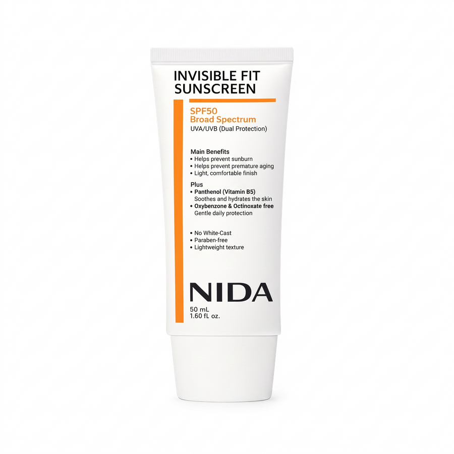 NIDA Invisible Fit Sunscreen SPF50 50 ml
