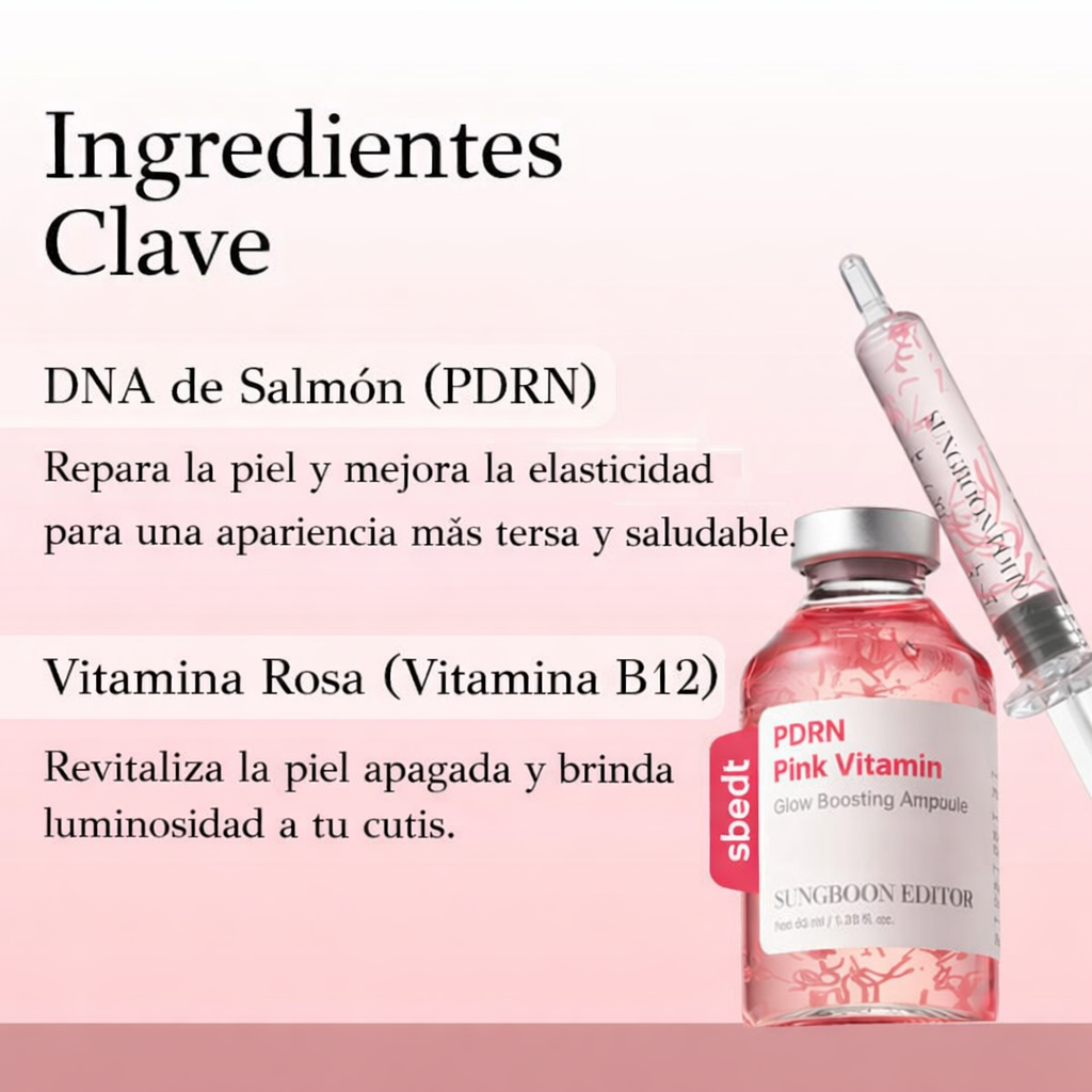 VitalGlow Ampolla Rosa Piel de Cristal
