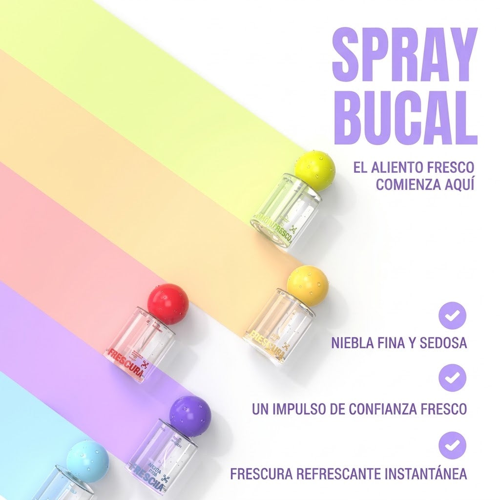 Spray Bucal con Probióticos · Aliento Fresco al Instante, Limón 20 ml