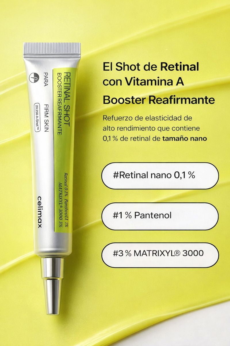 Celimax Retinal Shot Tightening Booster - Esencia Reafirmante de Colágeno Retinol Líquido Reafirmante 15 ml