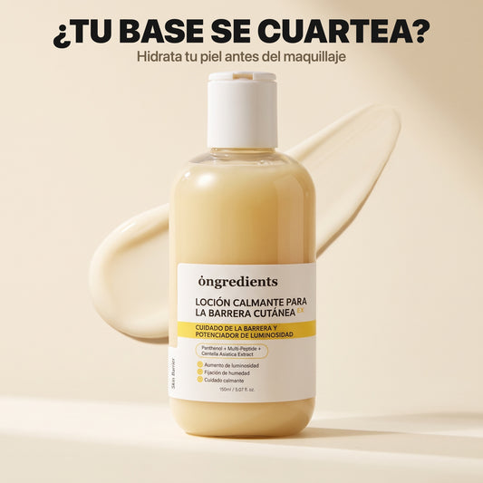 ¿Tu base se cuartea? Loción Calmante Barrera Cutánea EX
